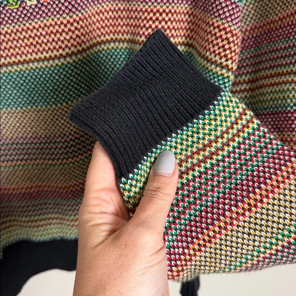 Teddy Fresh Crewneck Rainbow Striped Sweater Size Small